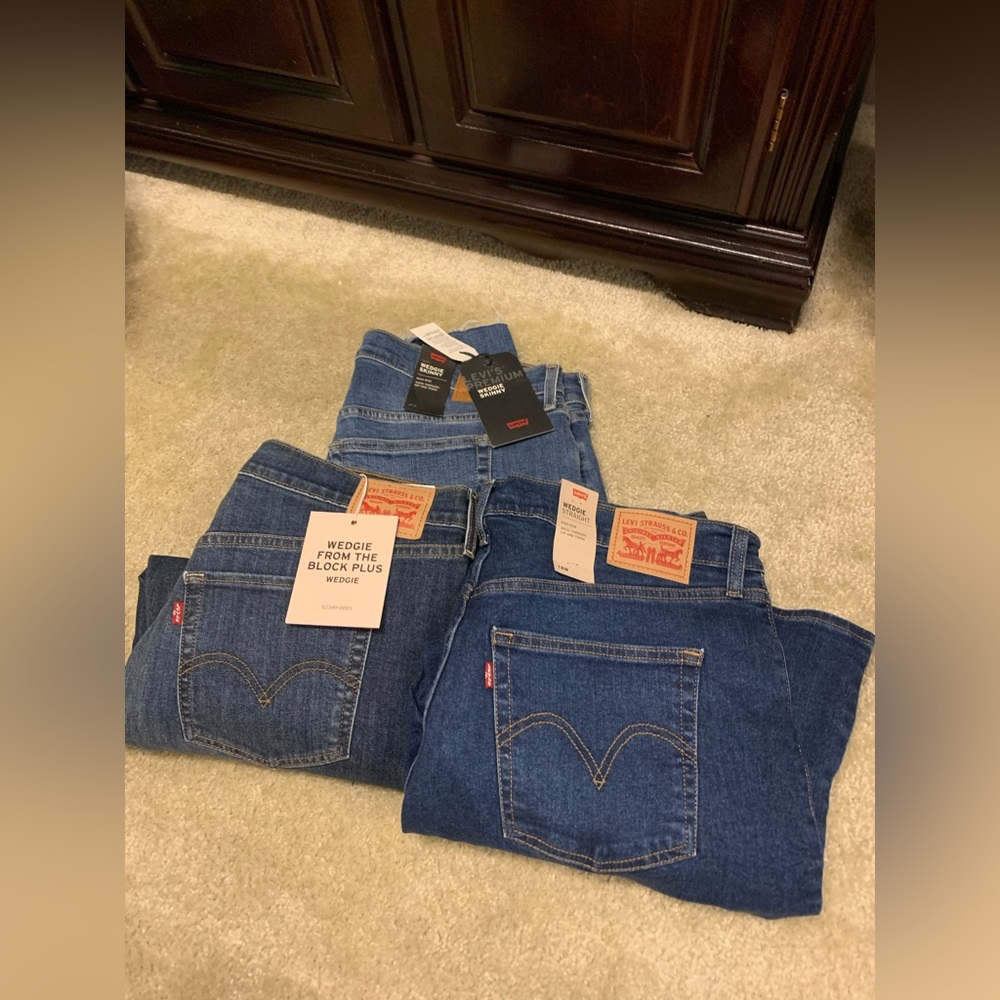 NWT - Lot of 3 - Levi’s Blue Denim Jeans